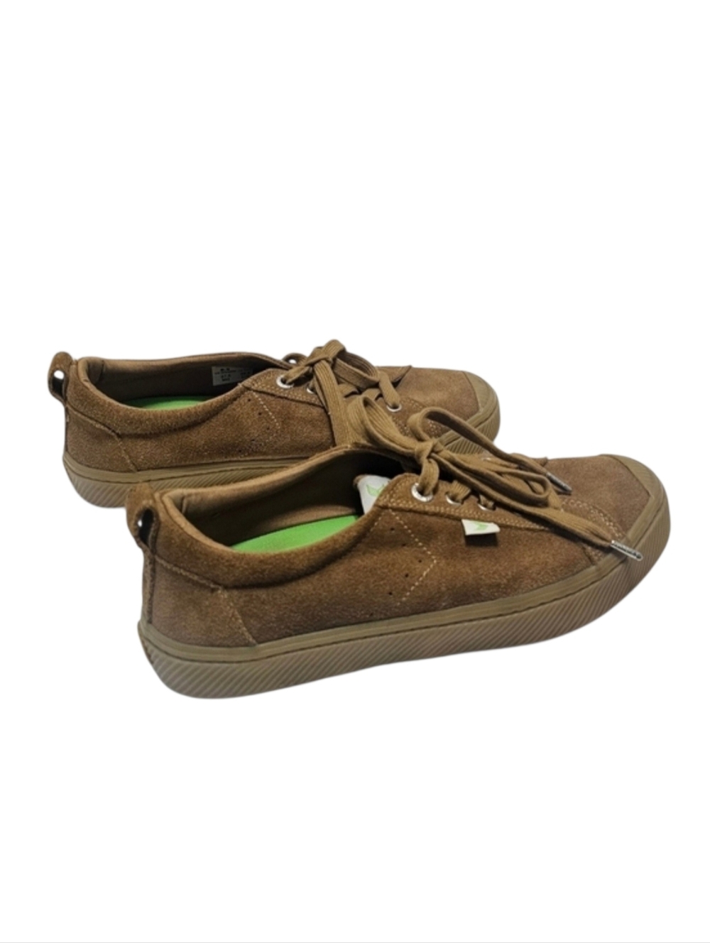 Cariuma OCA Low Camel Suede Lace-up Sneakers Sz 8.5 Women - 7 Men